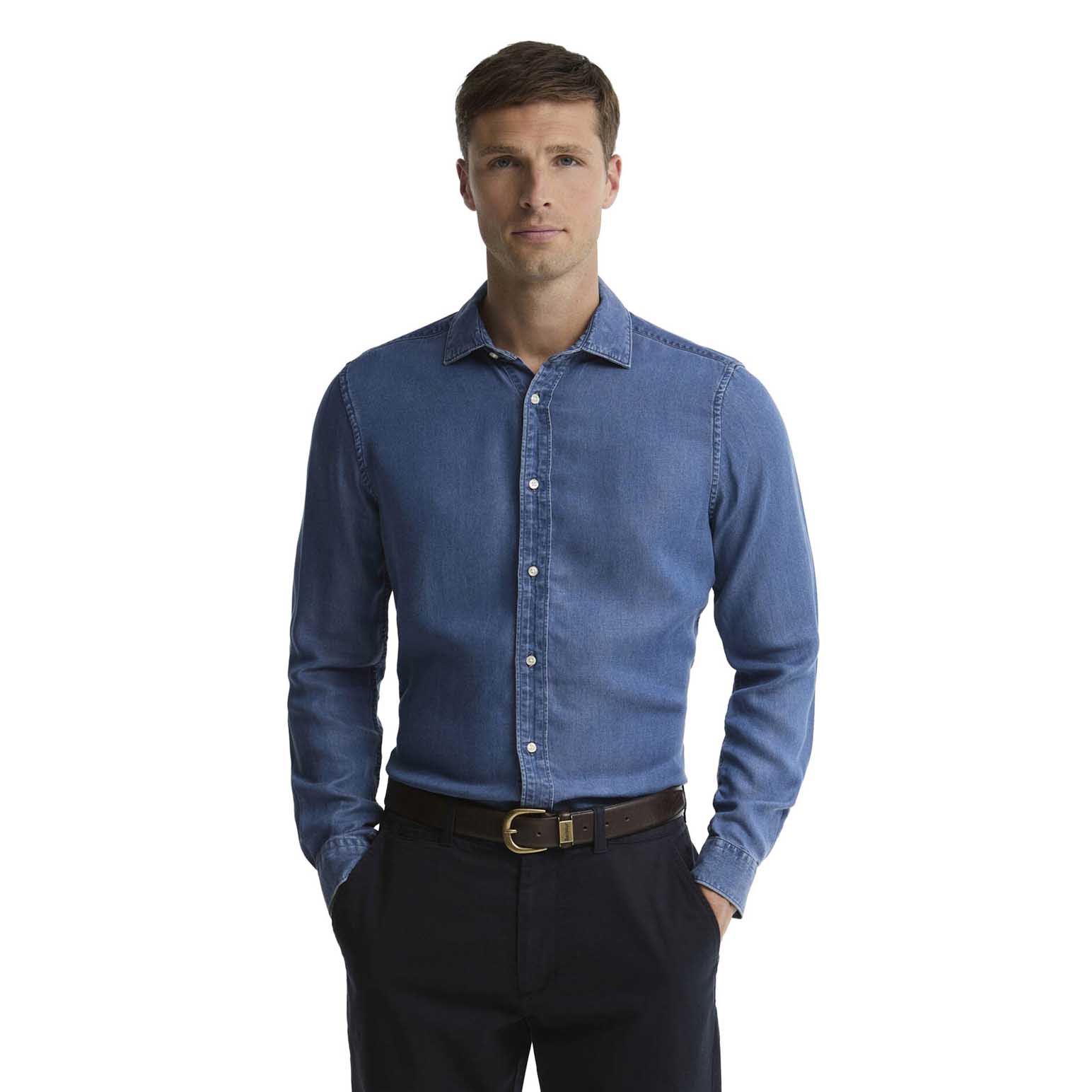 Barbour Burnett Denim Tailored Long-Sleeved Shirt